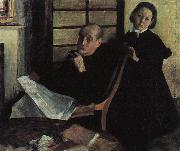 Henri de Gas and his Niece Lucy Edgar Degas